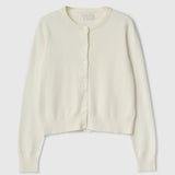 Classic Cotton Cardigan Cream