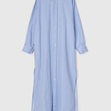 Coastal Shirt Dress Blue White Double Pinstripe