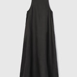 Esplanade Linen Maxi Dress Jet Black