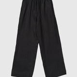Linen Siena Trousers Jet Black