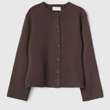 Milano Knit Blazer Chocolate Brown