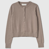 Classic Cotton Cardigan Wheat