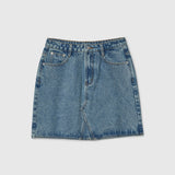 Salt Denim Skirt Stonewashed Blue