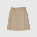 Trench Midi Skirt Khaki