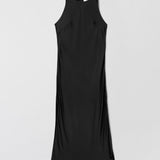 Bias Cut Spark Dress Jet Black