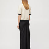 Toulouse Cardigan Tee Buttermilk Black