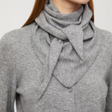 Classic Cashmere Cardigan Grey Melange