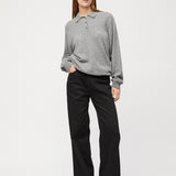 Estate Cashmere Pique Gray Melange