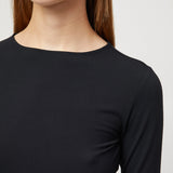 Modal Long Sleeve Top Jet Black