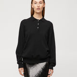 Estate Cashmere Pique Jet Black