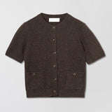 Toulouse Cardigan Tee Coffee