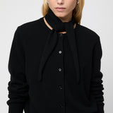 Classic Wool Cardigan Jet Black