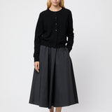 Classic Wool Cardigan Jet Black