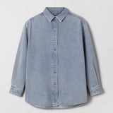 Workwear Shirt Washed Denim Blue