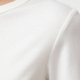 Riviera Ribbed Long Sleeve Salt