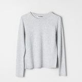 Black Iris Long Sleeve Light Gray Melange