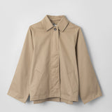 Cropped Trench Coat Travertine