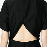 Go Open Back Dress Anthracite Black