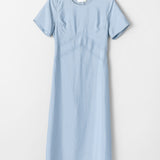 Go Open Back Dress Dusty Blue