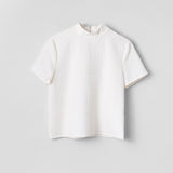 Ruth Textured Top Jet Stream White