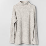 Wannabe Oversized Turtleneck Light Gray Melange