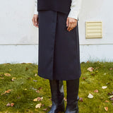Dancing Queen Wrap Skirt Jet Black