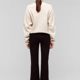 Forever Crop Flare Pant Jet Black
