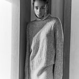 Wannabe Oversized Turtleneck Light Gray Melange