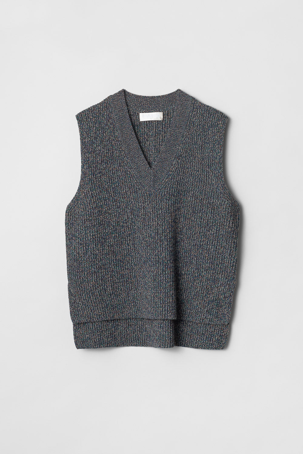 SOFT KNIT VEST - Gray marl