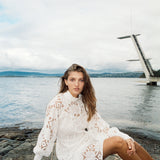 Skipper Dress Off White