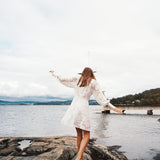 Skipper Dress Off White