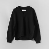 Bayside V-Neck Sweater Jet Black