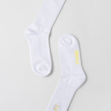 Embroidery Socks Bright White