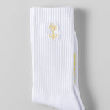 Embroidery Socks Bright White