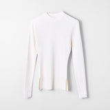Red Poppy Mock Neck Top Papyrus