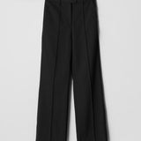 Tailored Wool Flares Anthracite Black