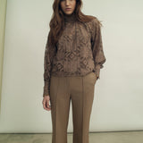 Broderie Anglaise Top Dusty Olive