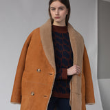 Iris 7 Lamb Shearling Jacket Whiskey