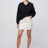 Salt Denim Skirt Ecru