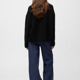 Boucle Cocoon Roundneck Jet Black