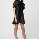 Rococco Frill Dress Jet Black