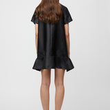 Rococco Frill Dress Jet Black