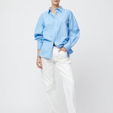 Coastal Shirt Cornflower Blue Stripe