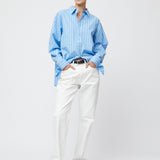 Coastal Shirt Cornflower Blue Stripe