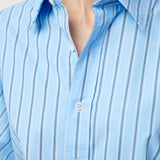Coastal Shirt Cornflower Blue Stripe