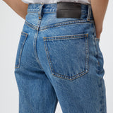Relaxed Straight Jeans Stonewashed Blue