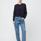 Classic Merino Cardigan Navy