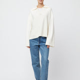 Cape Cod Polo Sweater Gray Melange