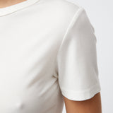 Ribbed Cap Sleeve Tee Salt