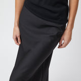Silk Cashmere Tee Jet Black